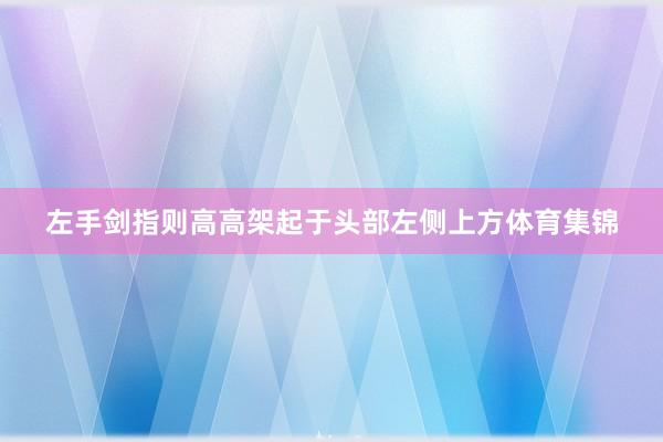 左手剑指则高高架起于头部左侧上方体育集锦