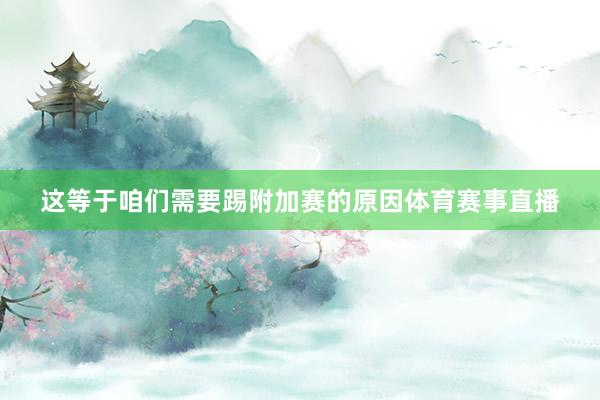 这等于咱们需要踢附加赛的原因体育赛事直播