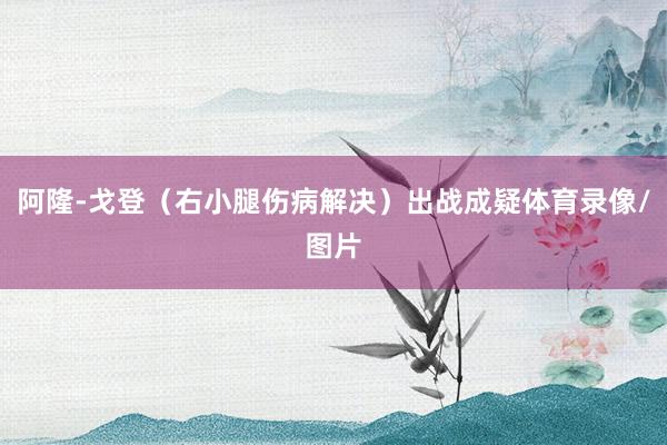 阿隆-戈登（右小腿伤病解决）出战成疑体育录像/图片