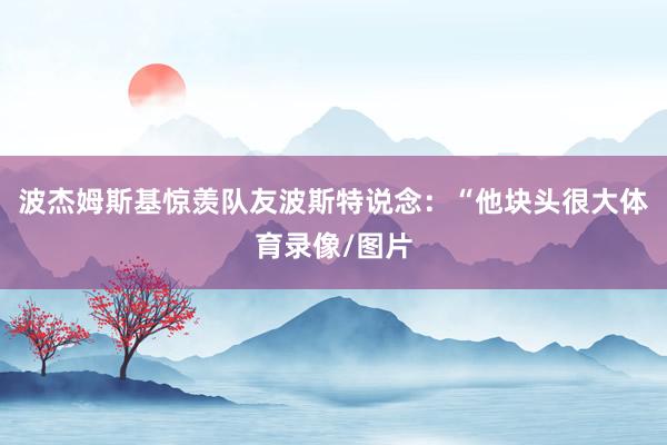 波杰姆斯基惊羡队友波斯特说念:“他块头很大体育录像/图片