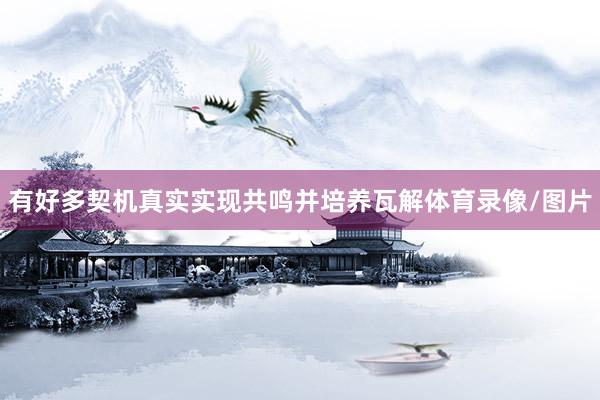 有好多契机真实实现共鸣并培养瓦解体育录像/图片