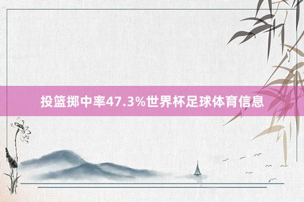 投篮掷中率47.3%世界杯足球体育信息