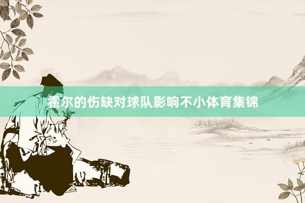霍尔的伤缺对球队影响不小体育集锦