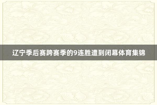 辽宁季后赛跨赛季的9连胜遭到闭幕体育集锦