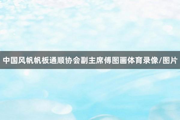 中国风帆帆板通顺协会副主席傅图画体育录像/图片