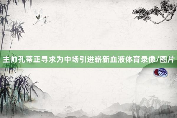 主帅孔蒂正寻求为中场引进崭新血液体育录像/图片