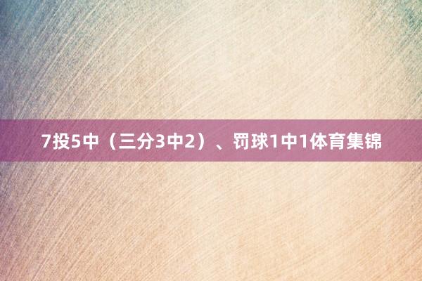 7投5中（三分3中2）、罚球1中1体育集锦