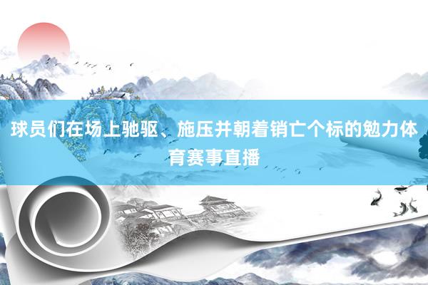 球员们在场上驰驱、施压并朝着销亡个标的勉力体育赛事直播