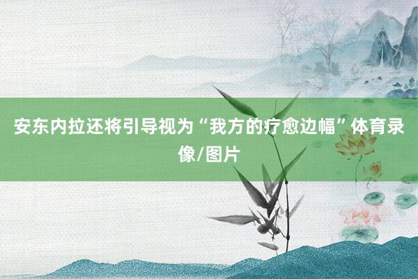 安东内拉还将引导视为“我方的疗愈边幅”体育录像/图片
