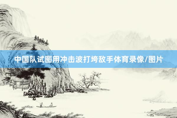 中国队试图用冲击波打垮敌手体育录像/图片