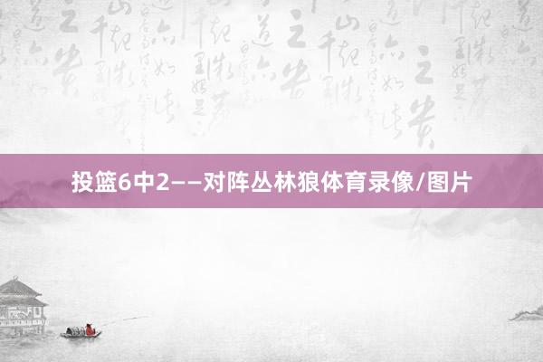 投篮6中2——对阵丛林狼体育录像/图片