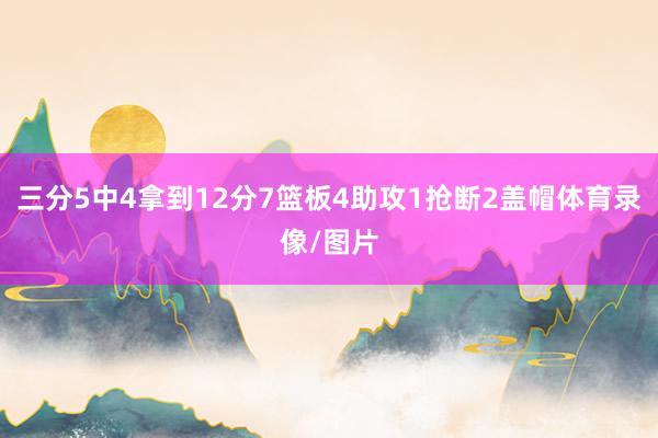 三分5中4拿到12分7篮板4助攻1抢断2盖帽体育录像/图片