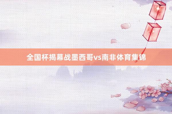 全国杯揭幕战墨西哥vs南非体育集锦
